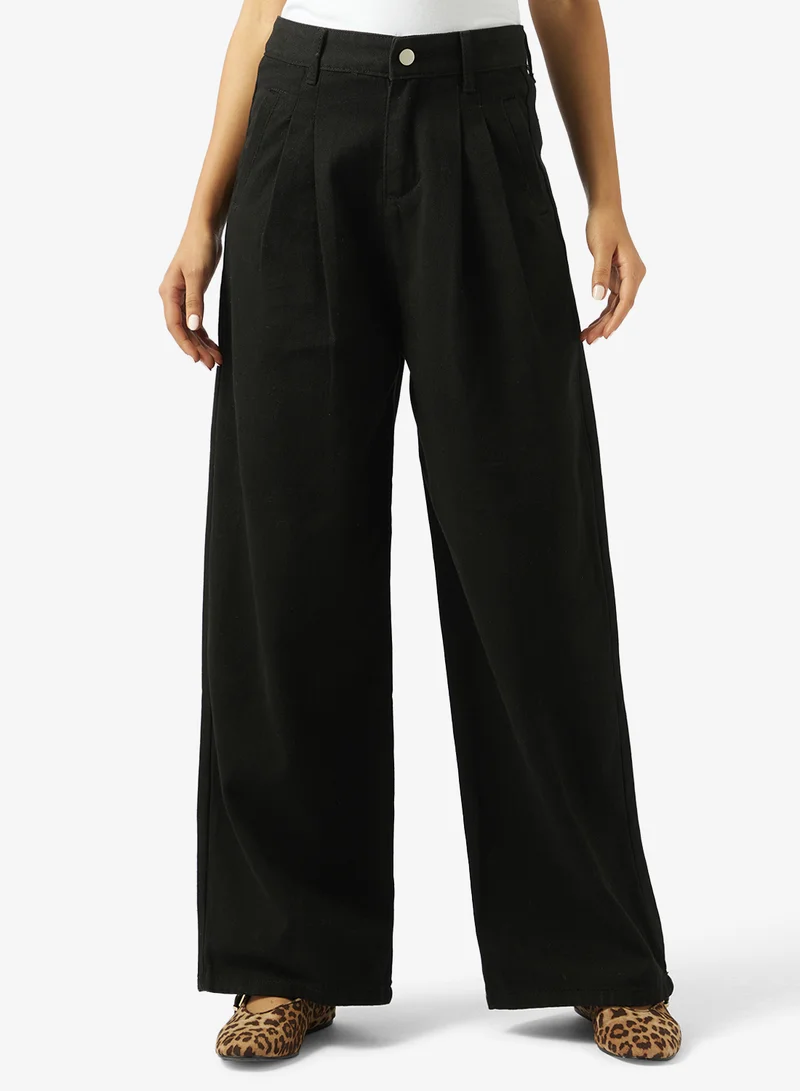Ginger High Rise Wide Leg Jeans